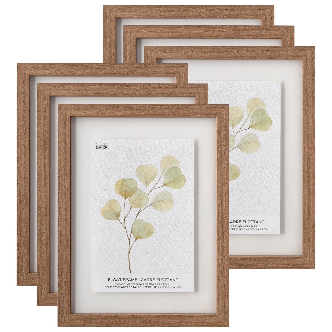 6 Pack: Brown 18&#x22; x 24&#x22; Float Frame by Studio D&#xE9;cor&#xAE;